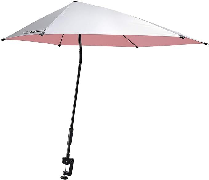 G4Free UPF 50+ Adjustable Beach Umbrella XL with Universal Clamp for Chair, Golf Cart, Stroller, ... | Amazon (US)