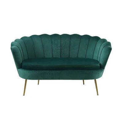 Saffold 52" W Velvet Barrel Chair Everly Quinn Fabric: Green Velvet | Wayfair North America