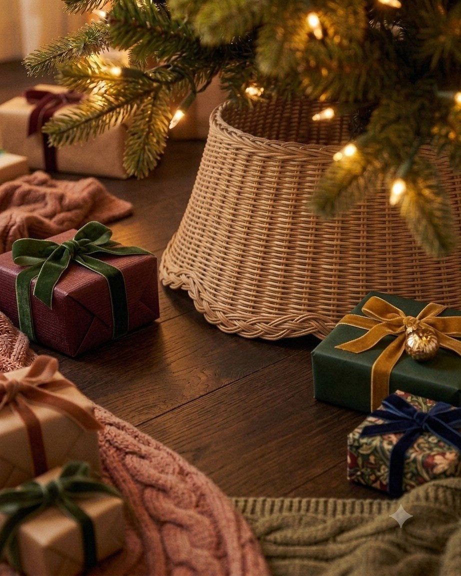 Elevate your holiday setup with this stunning woven tree collar, featuring unique scalloped edges and intricate braided trim for a perfect artisanal touch.#LTKholiday #ChristmasDecor #TexturedHome

#LTKSeasonal #LTKHome