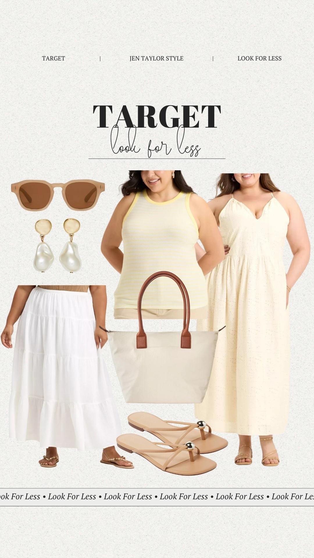 Butter yellow has been a trending color this season! Target released a gorgeous maxi dress and simple tank top in this season’s it color! Plus, I’m loving the tiered maxi skirt and look for less bag they released! 

#LTKFindsUnder100 #LTKSeasonal #LTKMidsize