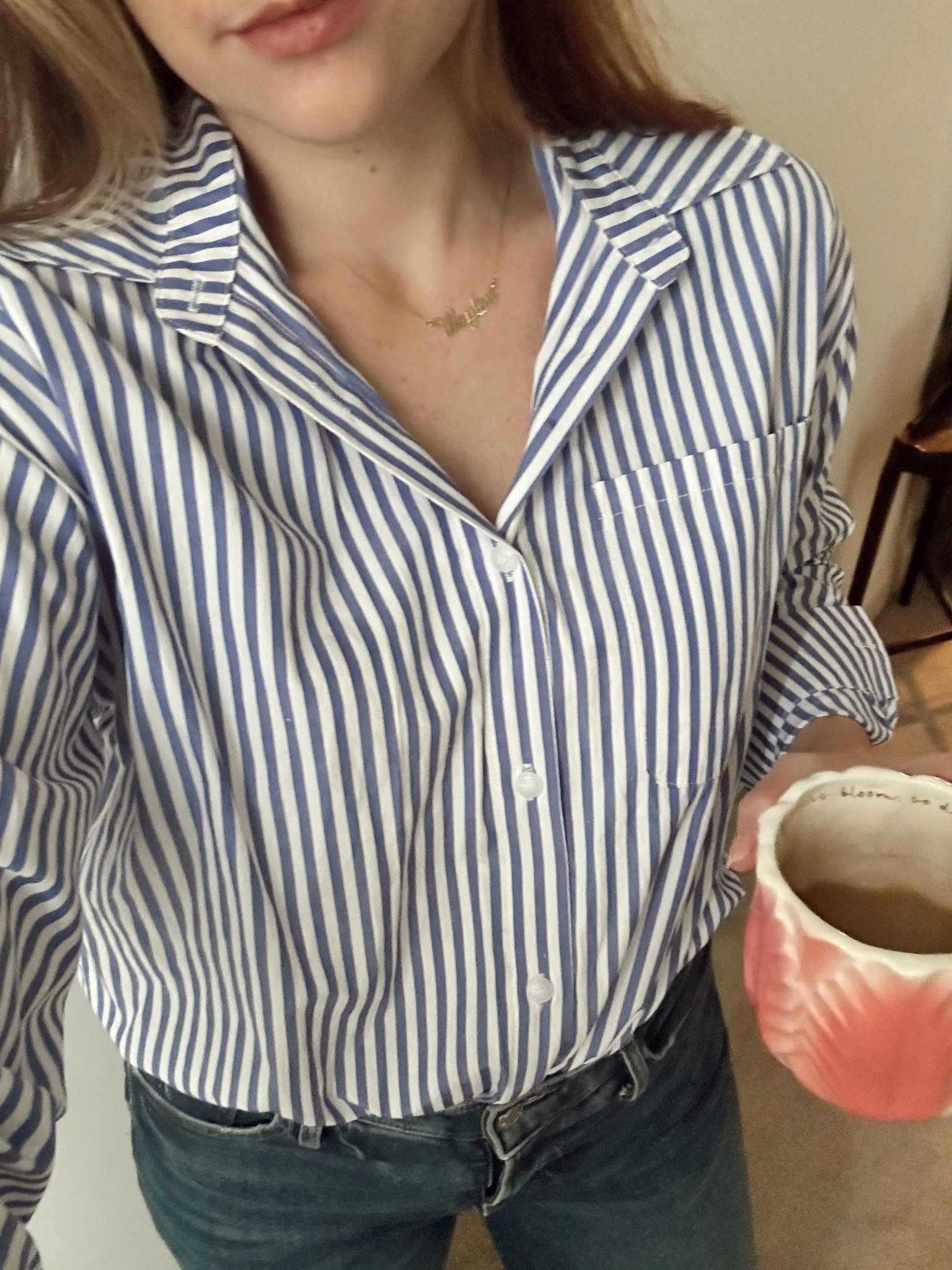 This blue and white stripe top is going to be a new staple!

#nancymeyers #buttondown #classicfeminine

#LTKStyleTip