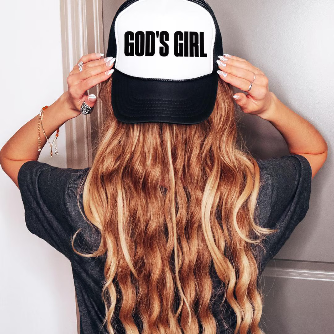 God's Girl Embroidered Trucker Hat, Trendy Trucker Cap, Christian Hats for Women, Faith Hat, Jesu... | Etsy (US)