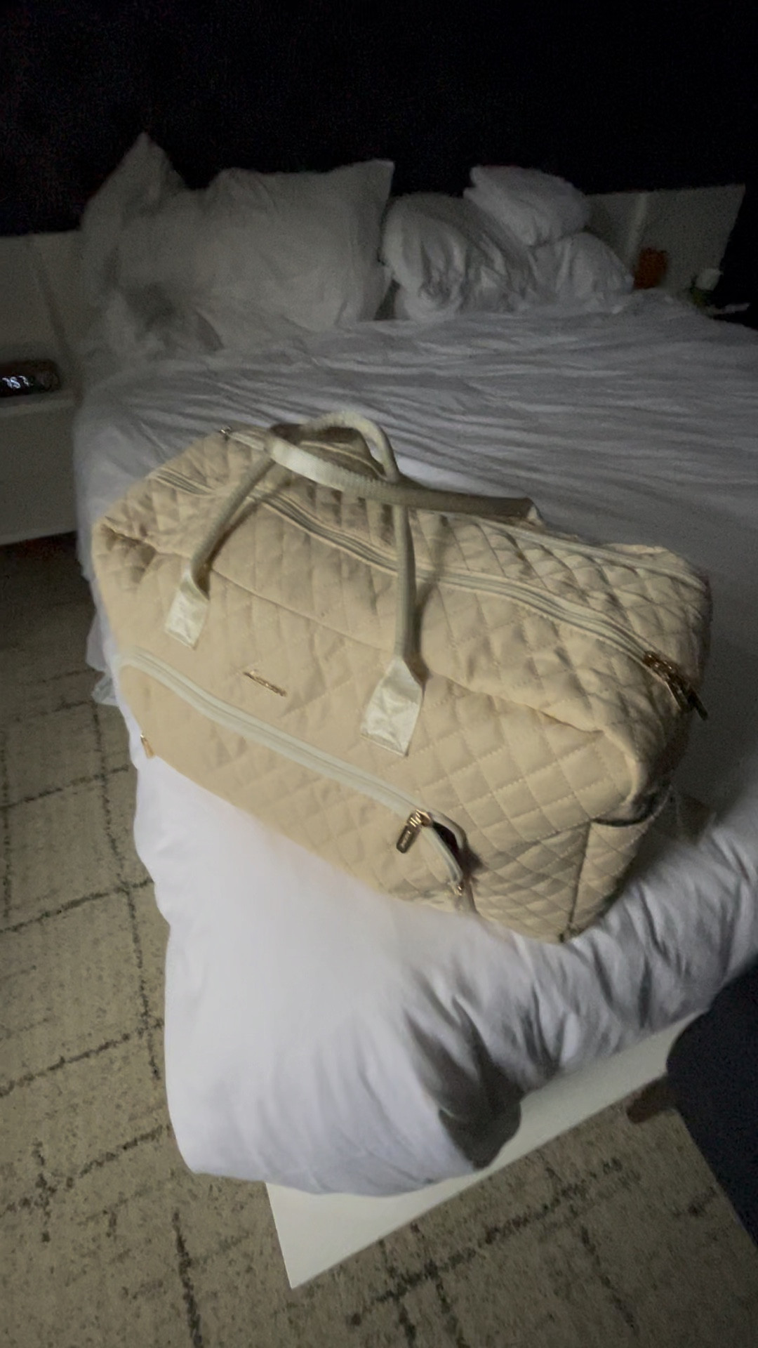 This quilted weekend travel bag is great for a leaf peeping car trip - fits lots of boots and sweaters! 🚗 🍁🫶🏼

#LTKfindsunder50 #LTKSeasonal #LTKtravel