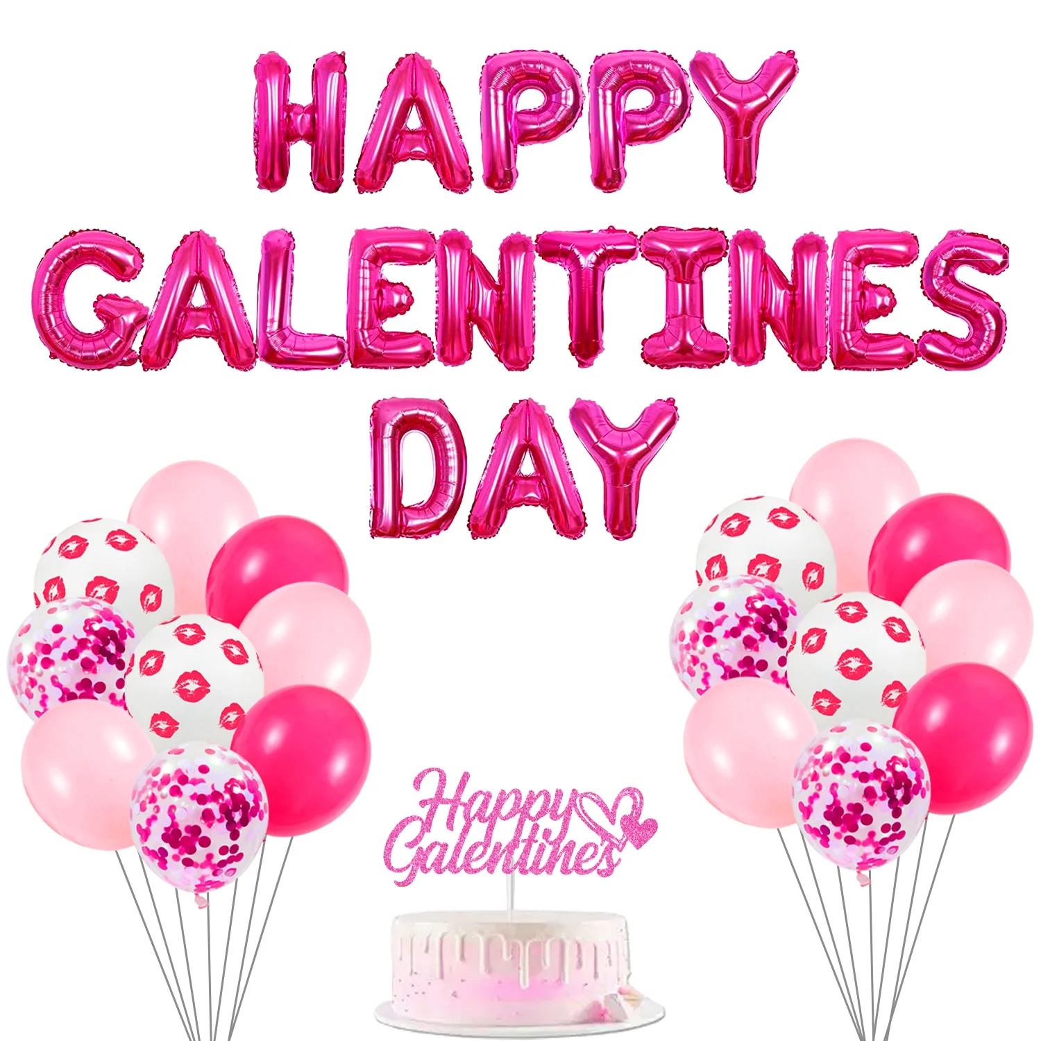 Happy Galentine's Day Party Decoration Kit, Galentines Day Party Decorations Happy Galentines Day... | Walmart (US)