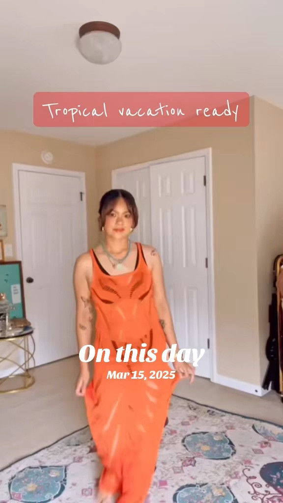 Shein 🔥 resort wear 
Coral maxi knit swim cover.