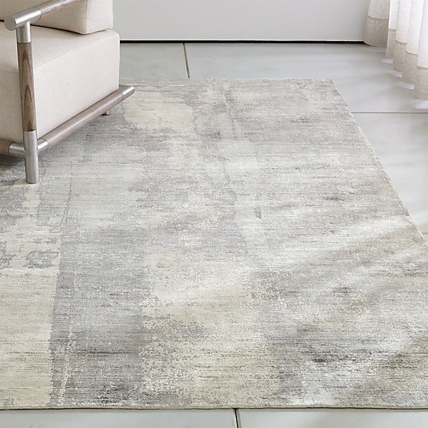 Tottori Blue Abstract Rug | Crate and Barrel | Crate & Barrel