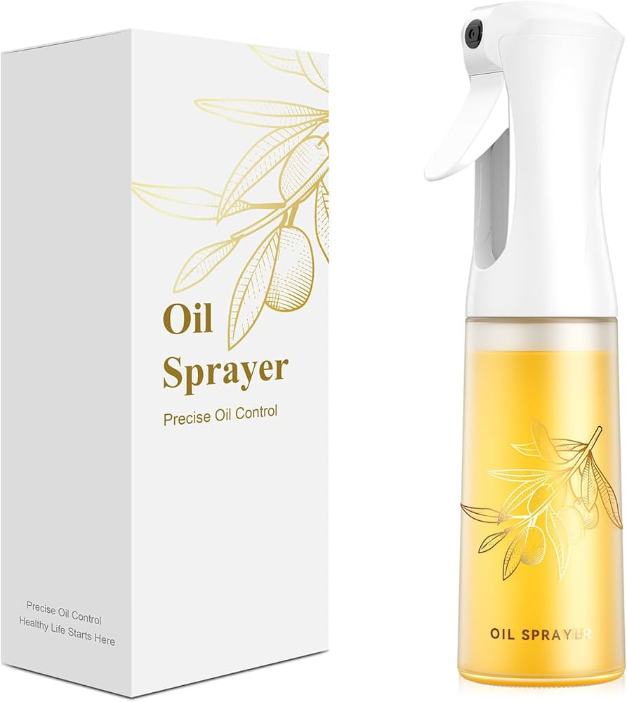 Oil Sprayer for Cooking -200ml Glass Olive Oil Sprayer - Oil Sprayer - Continuous Spray With Port... | Amazon (US)