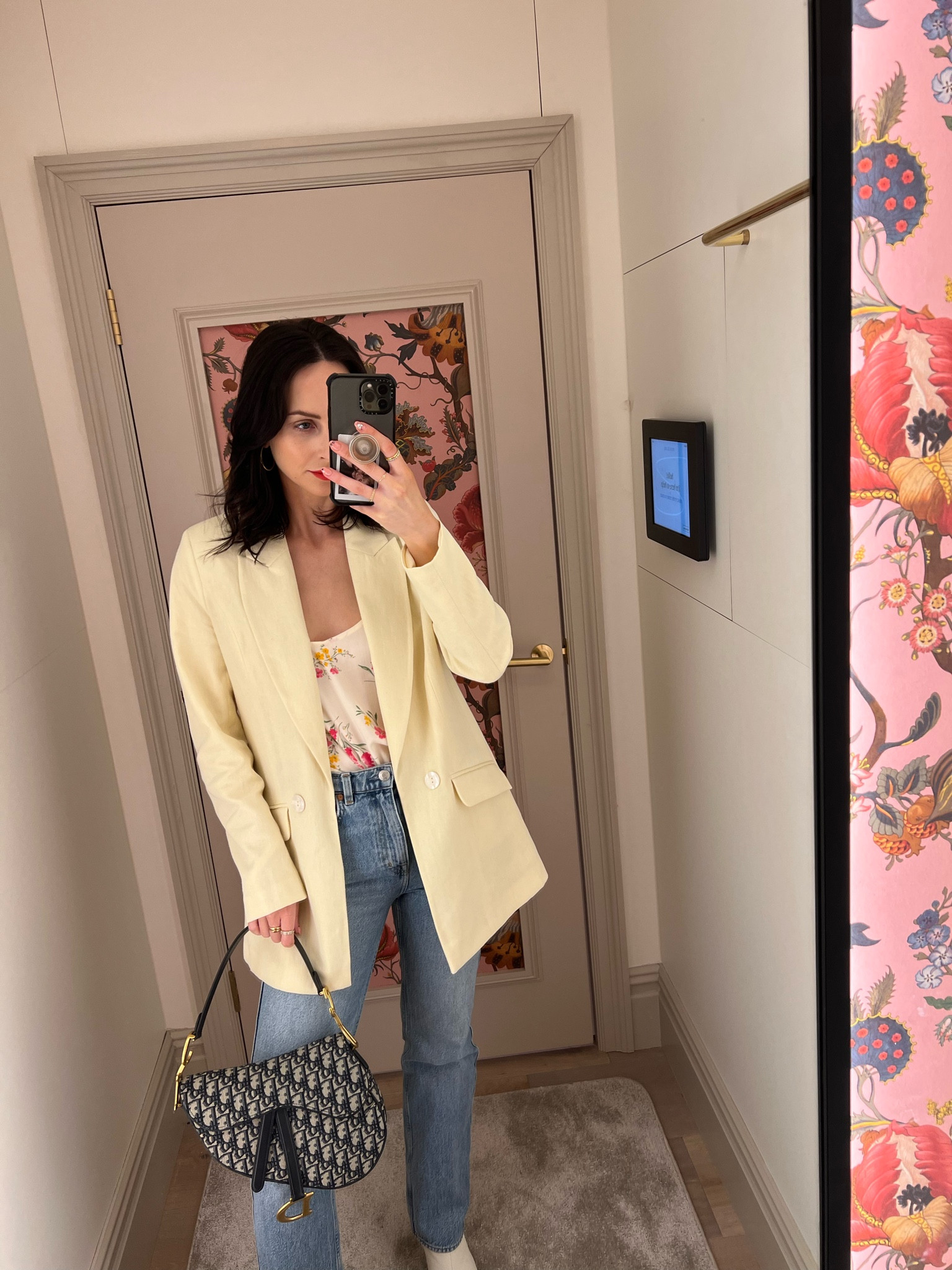 yellow blazer by river island 
floral top by river island 
#riverisland #summeroutfitideas 

#LTKeurope #LTKSeasonal #LTKstyletip