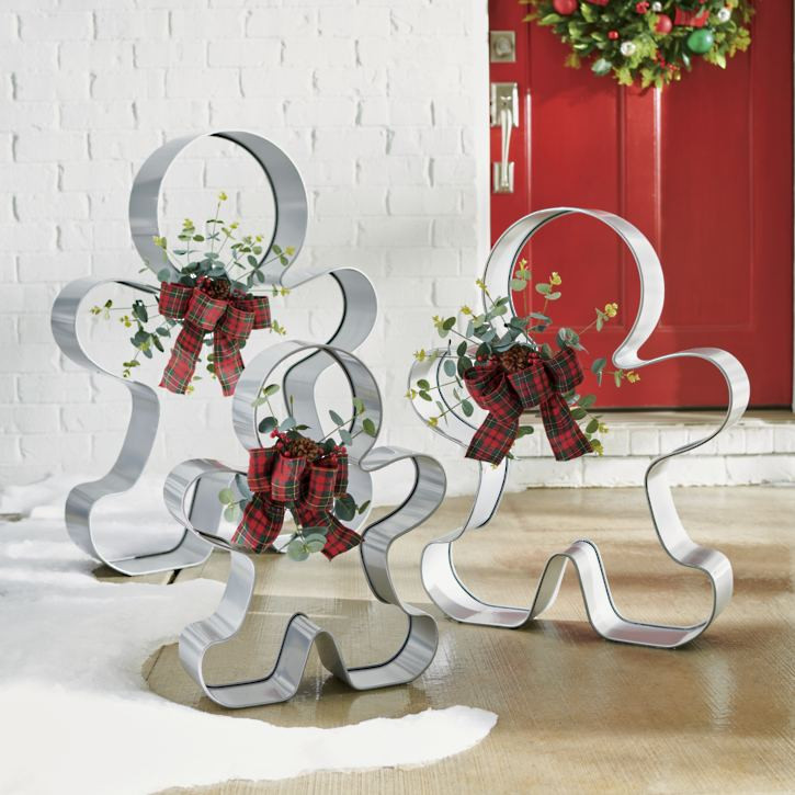 Oversized Gingerbread Men, Set of Three | Grandin Road | Grandin Road