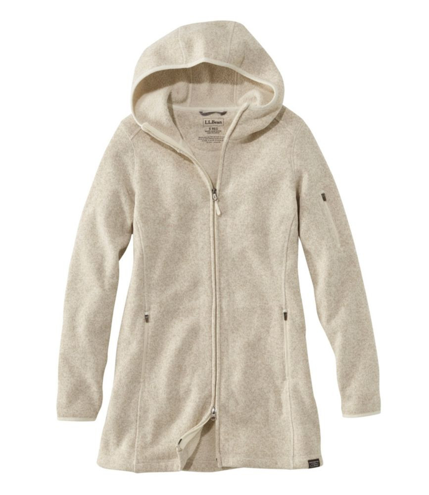 Women's L.L.Bean Sweater Fleece Coat White Xl | L.L. Bean