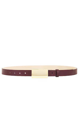 Plate Belt in Gold & Burgundy | Revolve Clothing (Global)