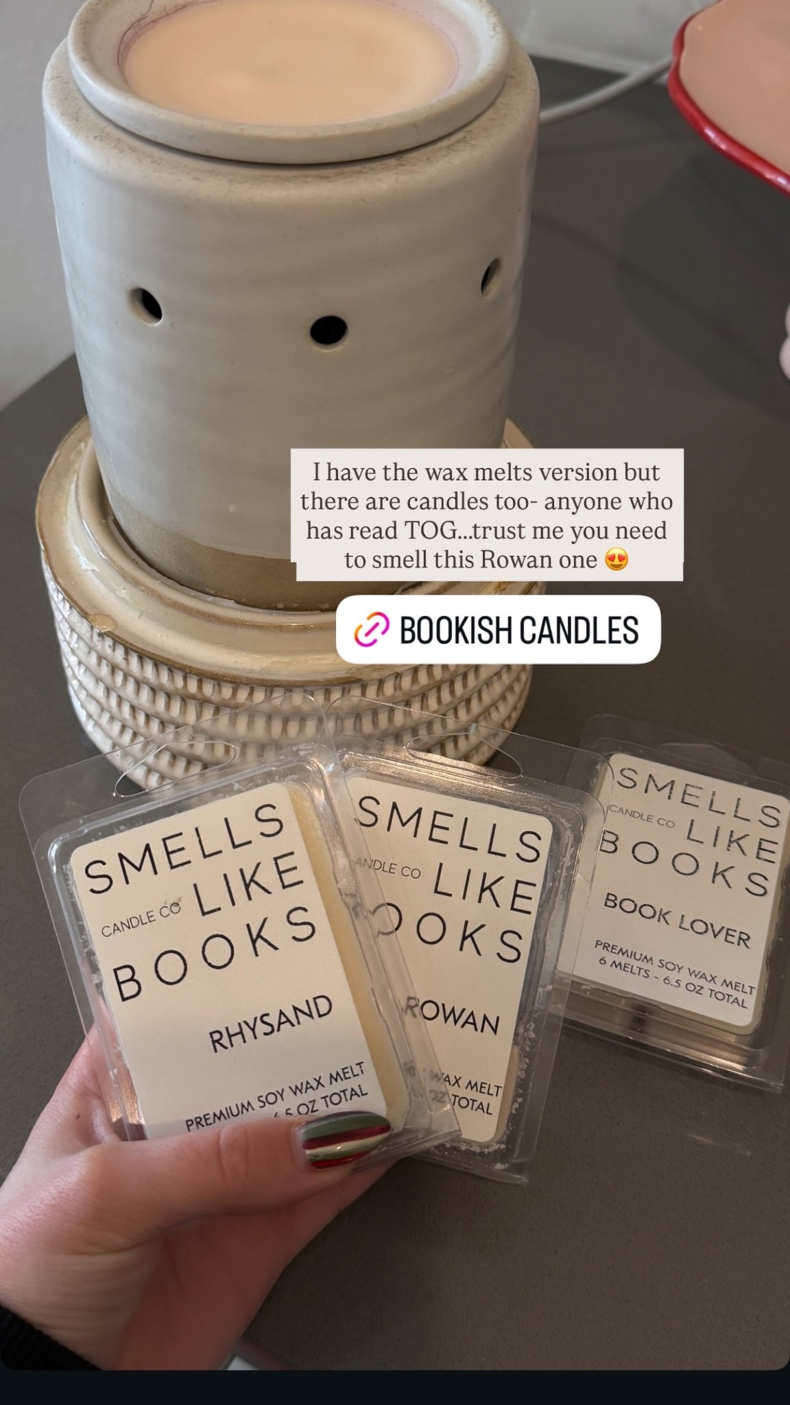 These wax melts smell amazing and are all book themed!! I linked the candle version!

#LTKHome #LTKdayinmylife #LTKstorytime