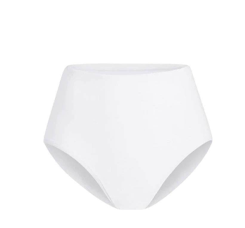 The High Waisted Bottom in Luxe Flat White | Over The Moon Gift