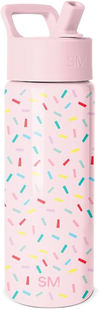 Simple Modern Kids Water Bottle with Straw Lid | 18oz Insulated Stainless Steel Kids Tumbler & Sp... | Amazon (US)