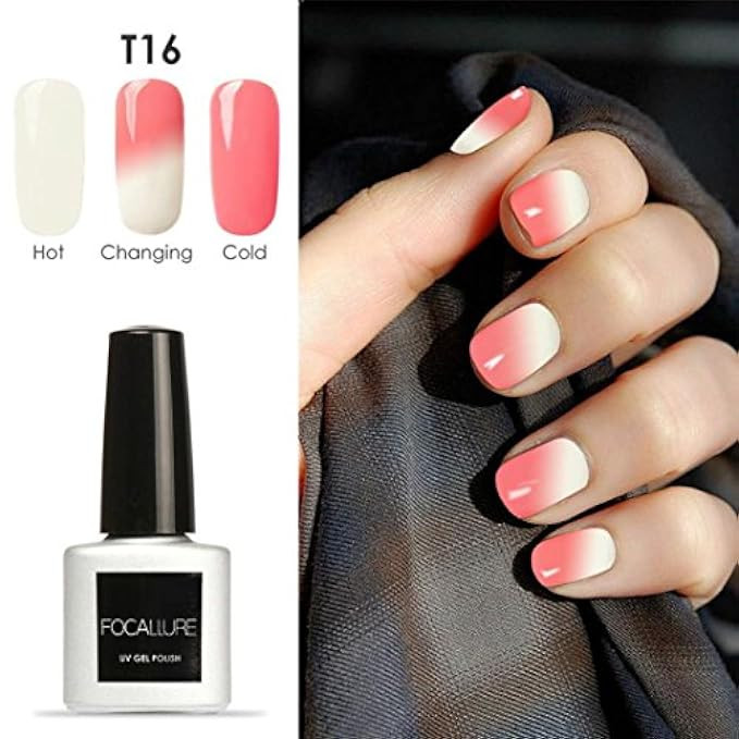Oksale® 7ML Temperature Change Gel Nail Polish Nail Art Gel Polish UV LED Gel/30 Colors | Amazon (US)