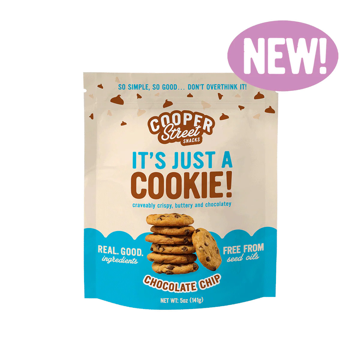 Chocolate Chip It's Just A Cookie | Cooper Street Snacks