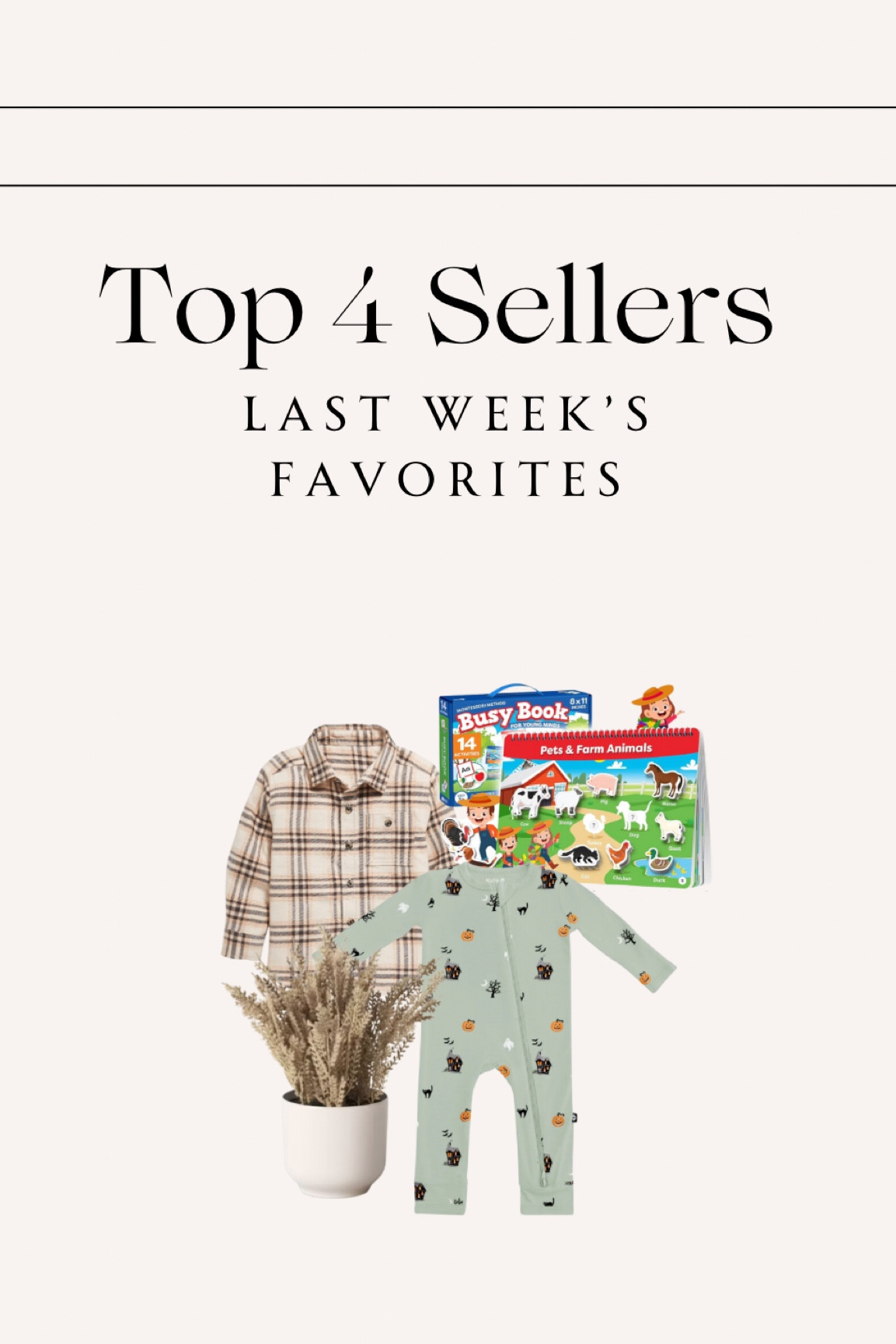 Last weeks — top 4 best sellers✨ 

#bestsellers #topsellers #kytebaby #halloween #falldecor #targethome #oldnavykids #amazonfinds #amazondeals #busybook #learningbook #toddlerbusybook #toddlerfavorite 

#LTKStyleTip #LTKFallSale #LTKFamily