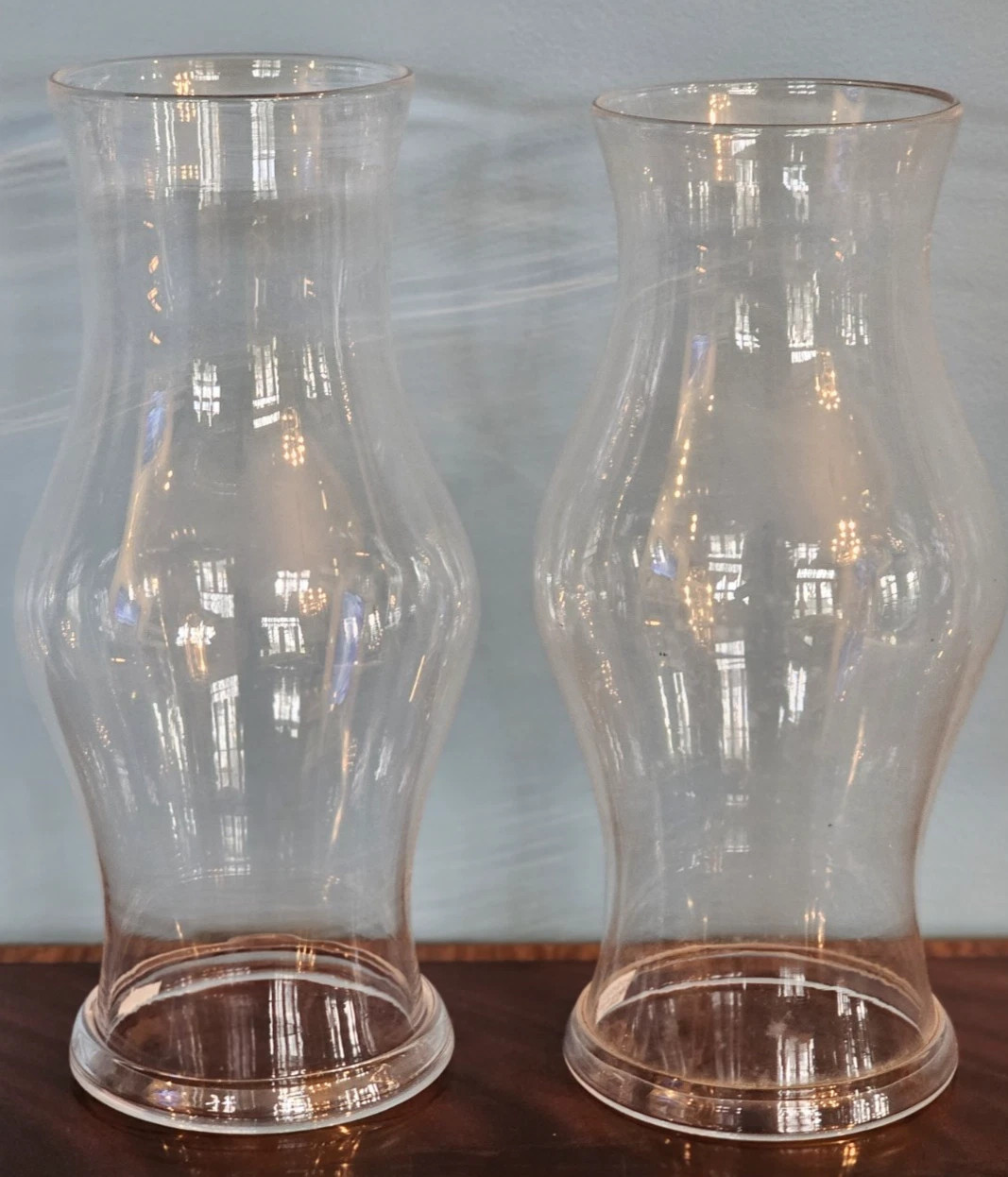 Pair of Blenko/Royal Leerdam Williamsburg Blown Glass Hurricane Shade 14" CW 9 | eBay US