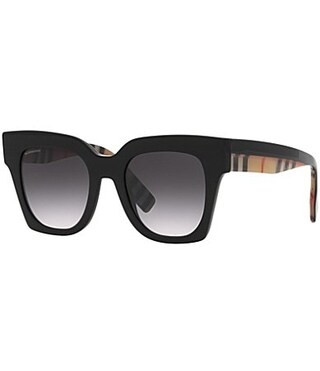 Burberry Women's BE4364 Kitty 49mm Square Sunglasses - Black | Dillard's