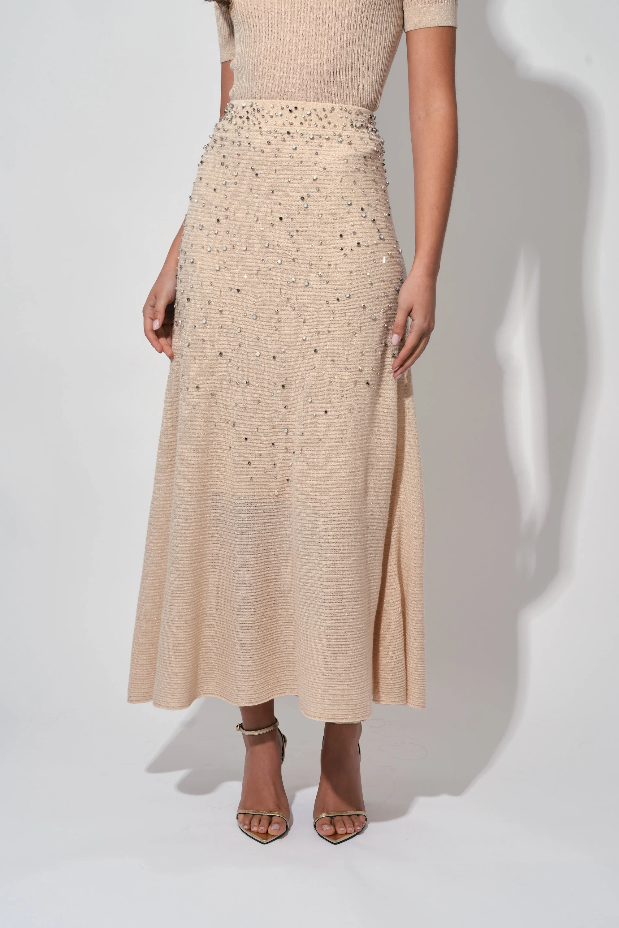 Knitted Beaded Skirt | Odd Muse