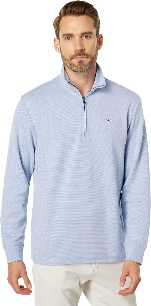 vineyard vines Men's Saltwater Quarter-Zip Pullover Sweater | Amazon (US)
