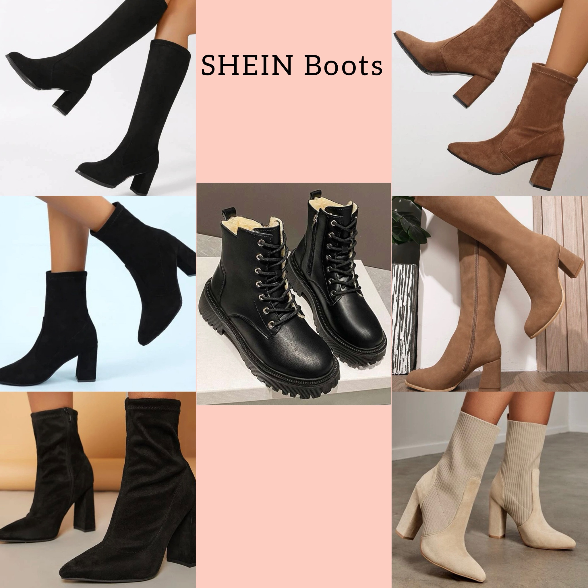 Shein hot sale long boots