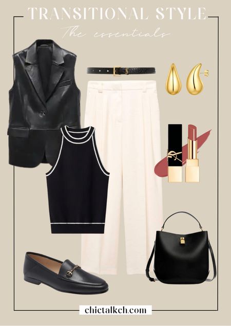 Transitional style outfit 1⚡️🖤✨ These pieces from Mango make the perfect black and cream look to transition from summer to fall! 
Fall outfit, fall style, transitional style

#LTKSeasonal #LTKstyletip #LTKunder100