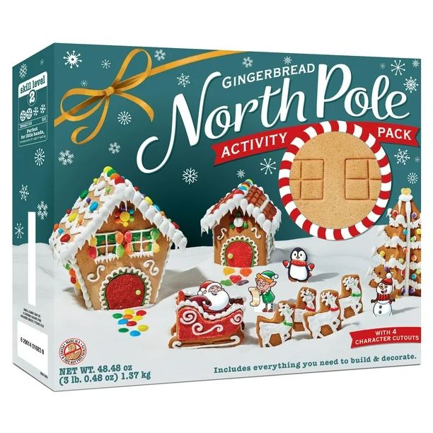 North Pole Gingerbread Cookie Kit Party - Walmart.com | Walmart (US)