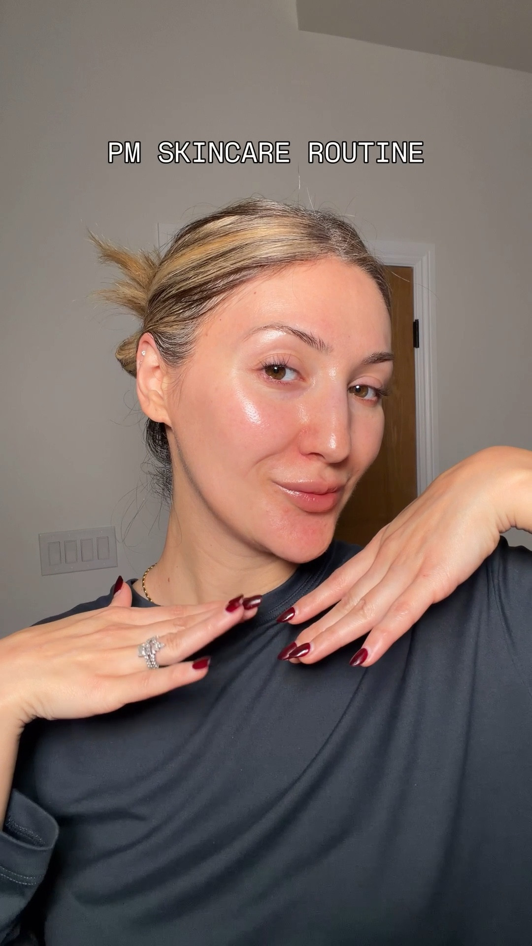 After four weeks of committing to RATIONALE’s Evening Ritual, the biggest change I’ve noticed isn’t just how my skin looks—it’s how it functions.

In the first week, my skin felt calmer and more balanced. By weeks three and four, the glow became consistent: clearer tone, improved luminosity, and skin that looked rested when I woke up.

What makes this ritual different is the science behind it. 

Here’s what my PM routine looks like:
#4 The Cleanser supports the skin barrier with ceramides and intercellular lipids, so it makes your skin feel clean but still comfortable. No tightness, no stripping — made my skin feel soft and hydrated. 

#5 The Serum gently recalibrates the skin’s pH with hydroxy acids, encouraging natural cellular renewal and improving clarity over time. This step has been a game-changer for my texture. It now feels smoother, clearer, and gives that subtle brightness by morning without irritation.

#6 The GelCrème supports overnight repair with Bakuchiol, enhancing radiance and visible firmness without overwhelming the skin. I love this as a pregnancy-friendly night option. It’s lightweight, hydrating, and helped my skin look more even and refreshed by morning — without using traditional retinoids. 

The result is not an instant, artificial shine—but a healthy glow that builds with consistency. 

@rationale #RATIONALEglow #TheEssentialSix #LetItGlow #LuxurySkincare #ad 

Skincare 
PM skincare routine 


#LTKBump #LTKOver40 #LTKBeauty