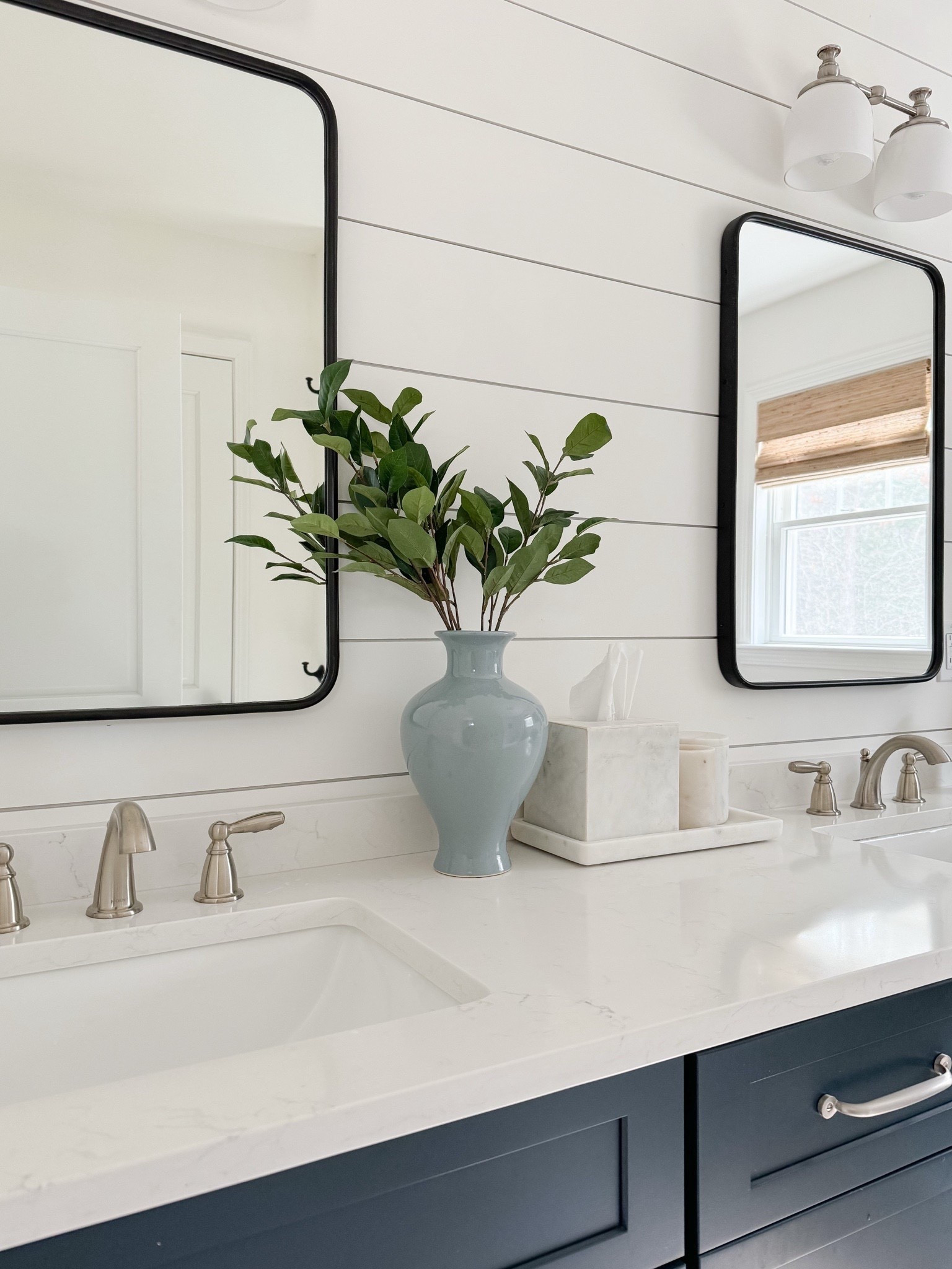 Keeping the details simple means you’ll always have a timeless, sleek space 🤍. I still love the hardware and subtle decor we went with in this bathroom! Get the look here. 

#LTKHome