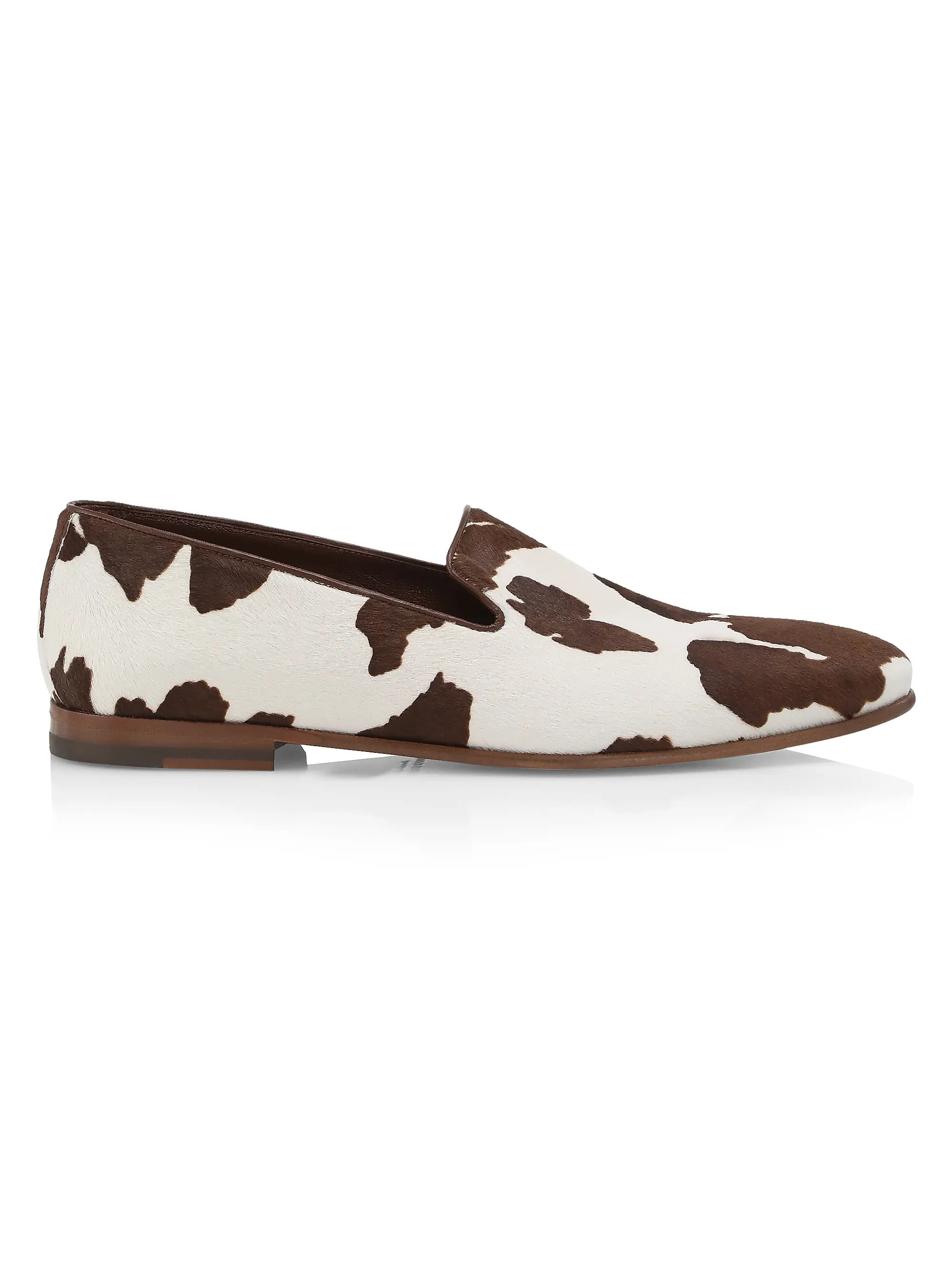 Mario Cow Print Loafers | Saks Fifth Avenue