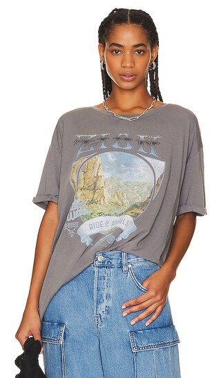 Zion Ride Oversized Tee in Gravity Grey | Revolve Clothing (Global)