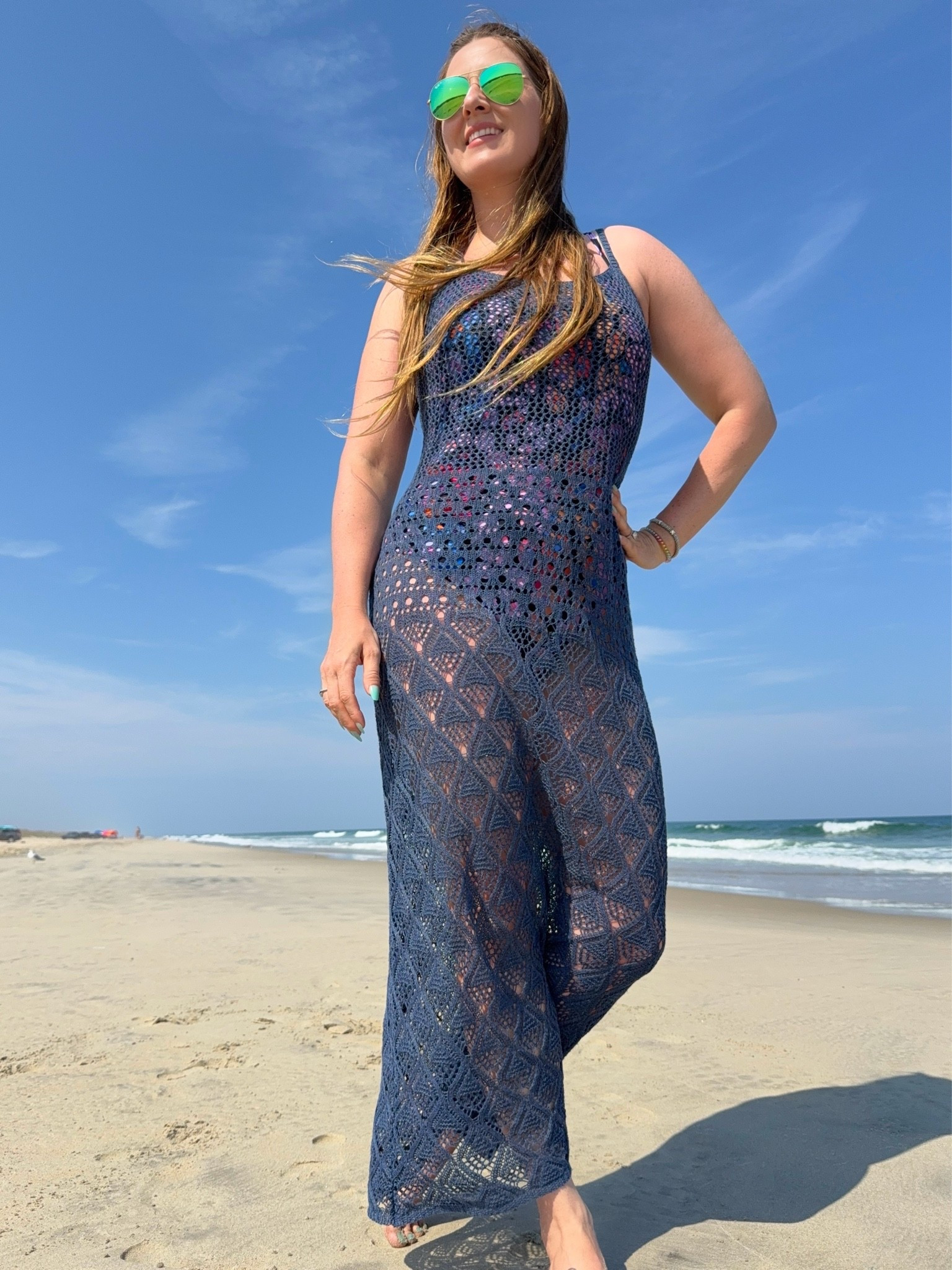 Tall girl beach outfit. Crochet maxi dress and leopard print one piece swimsuit, mom swim

#LTKootd #LTKmomlife #LTKSwim