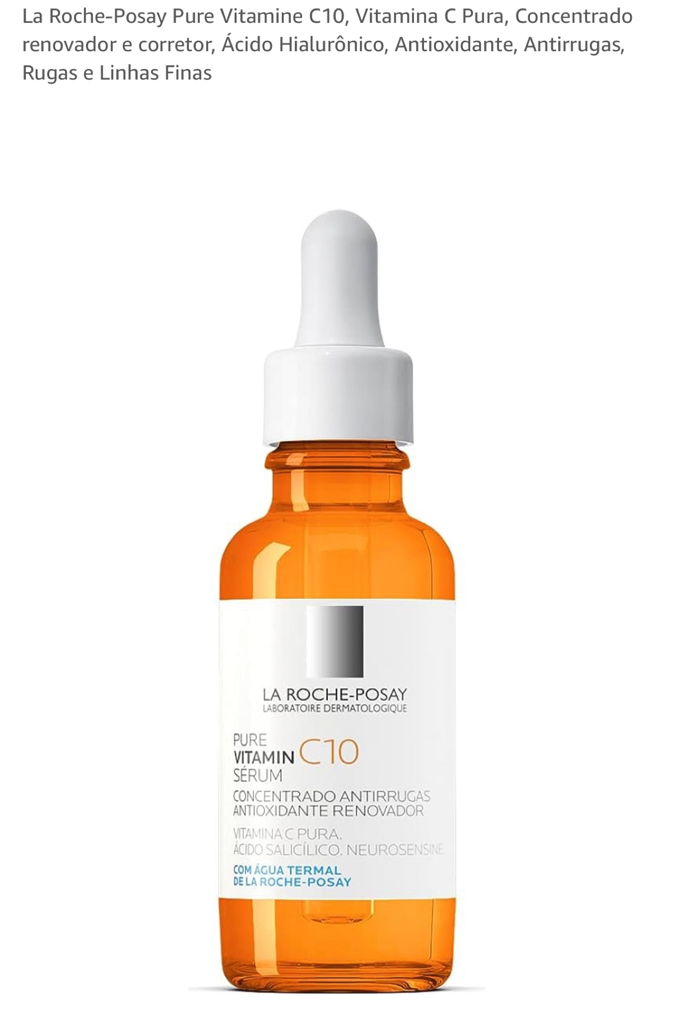 La Roche-Posay Salicyli C10, Vitamina C Pura, Concentrado renovador e corretor, Ácido Hialurônico, Antioxidante, Antirrugas, Rugas e Linhas Finas 30ml


#LTKxPrime #LTKbrasil
