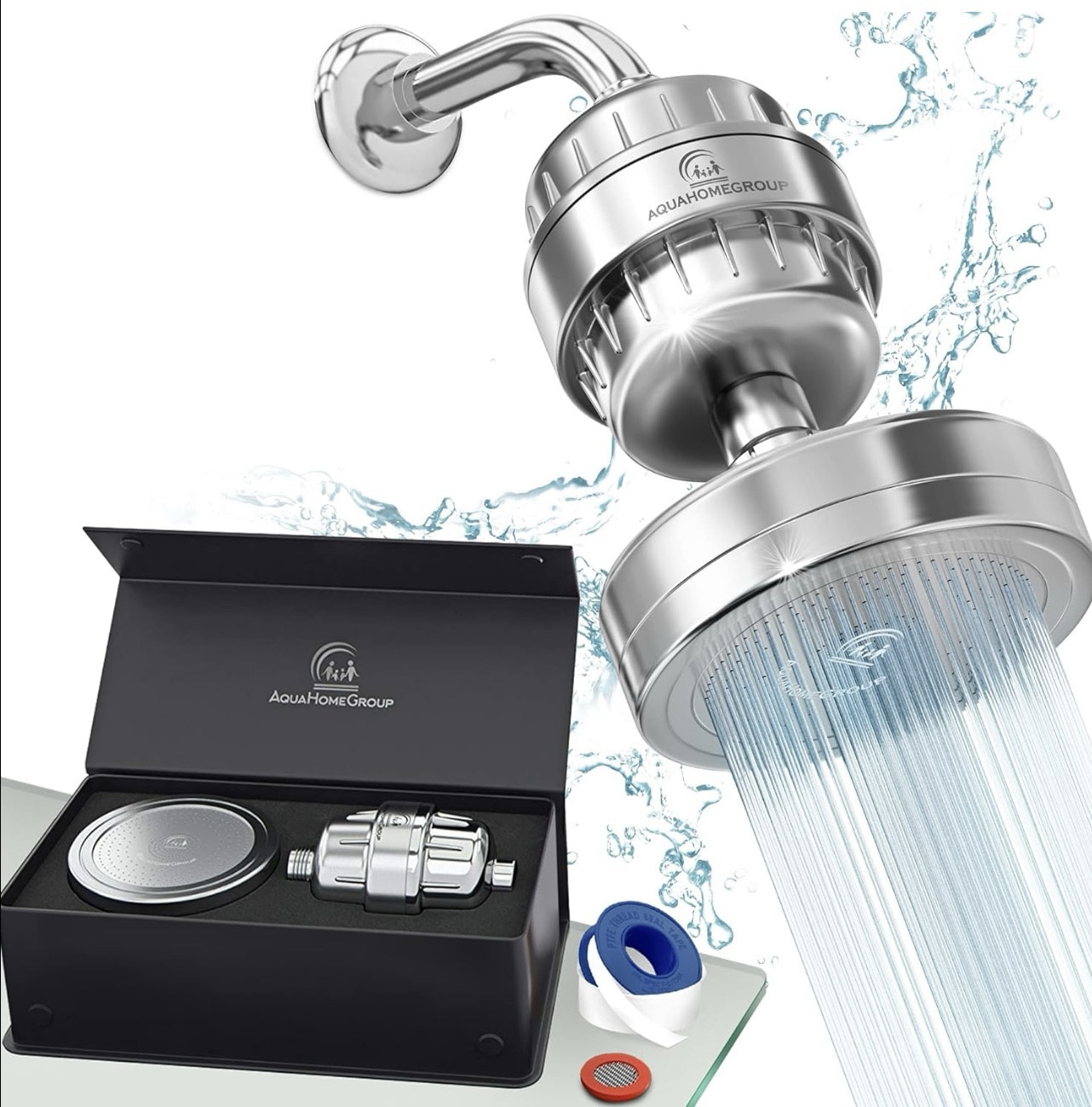 Luxury Shower Head Set: Includes 20+3 stage shower filter for hard water removal of chlorine and harmful substances
High Output Shower Head: Features 1 high output jet for a powerful showering experience
Wall Mounted Design: Conveniently mounts to the wall for easy installation
Stainless Steel Construction: Durable metal construction built to last
Chrome Finish: Sleek and stylish chrome finish complements any bathroom decor



#LTKFindsUnder100 #LTKHome #LTKSaleAlert