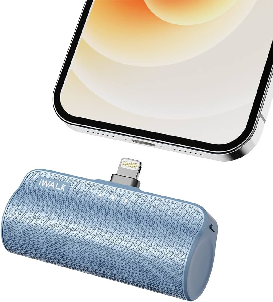 iWALK Mini Portable Charger for iPhone with Built in Cable, 3350mAh Ultra-Compact Power Bank Smal... | Amazon (US)
