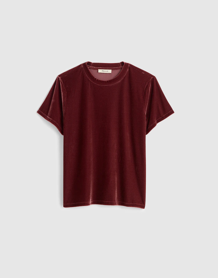 The Relaxed Tee in Velvet | Madewell