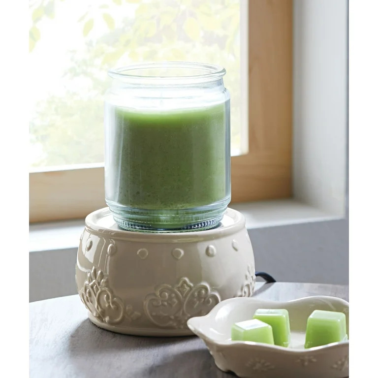 Better Homes & Gardens Candle and Wax Cube Warmer, Embossed Ceramic | Walmart (US)