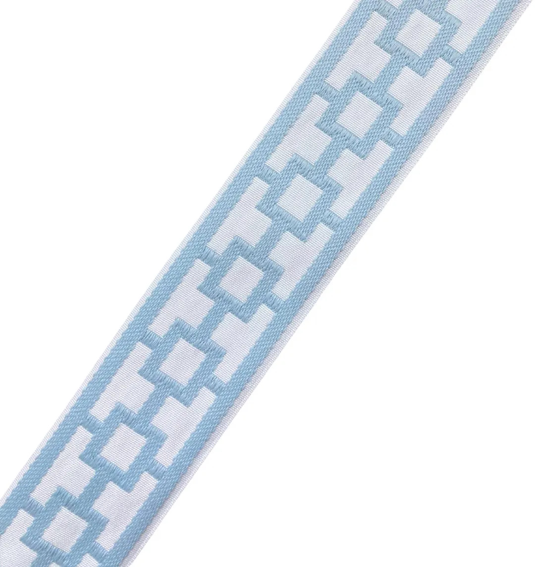 Designer Trim By The Yard Caroline Geometric Jacquard 2.15” Drapery Craft Upholstery Pillows De... | Etsy (US)