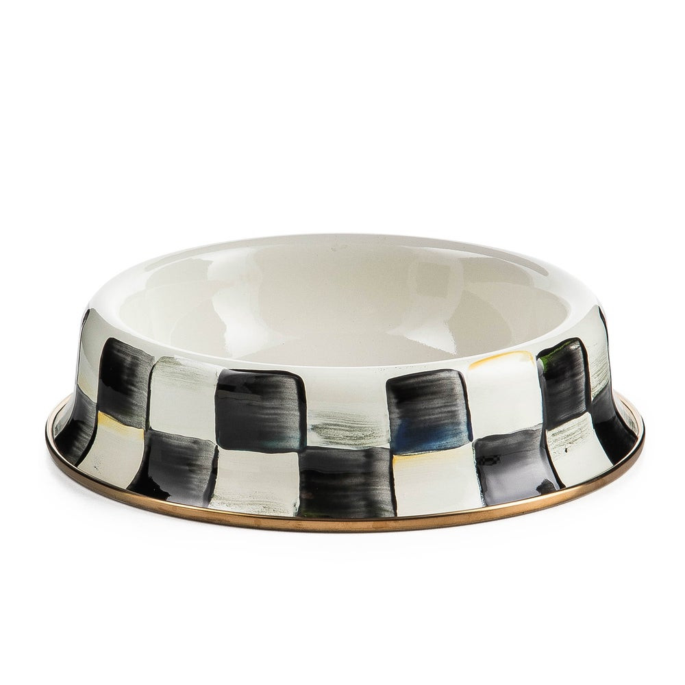 Courtly Check Small Pet Dish | MacKenzie-Childs