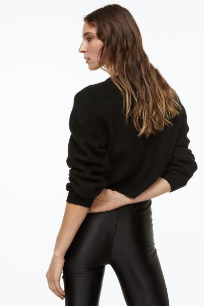 Rhinestone-bow Rib-knit Cardigan | H&M (US + CA)