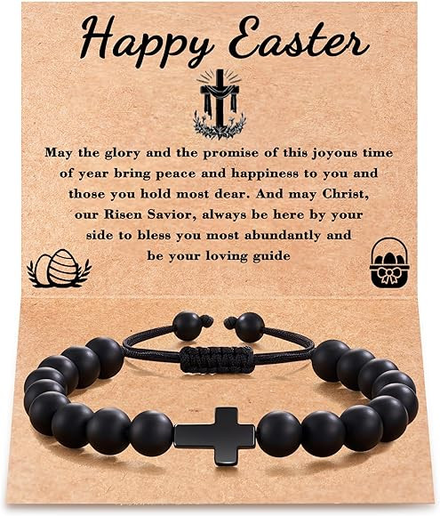 Tarsus Easter Basket Stuffers for Teens/Girls/Boys/Kids, Cross Bracelet Baptism Communion Confirm... | Amazon (US)