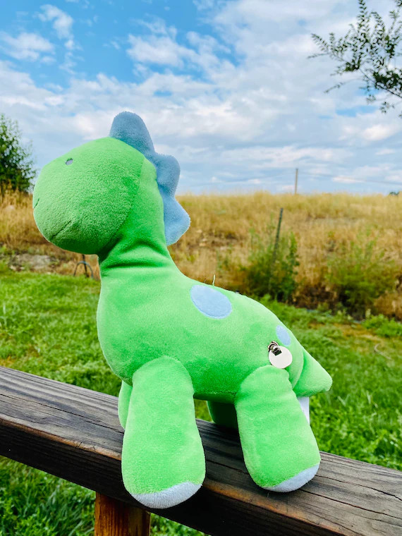 Vintage Carters Plush Green Dinosaur Lovey Baby Toy Dino | Etsy | Etsy (US)