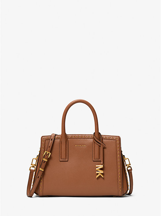 Laila Small Studded Leather Satchel | Michael Kors US