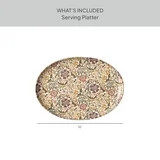 Better Homes & Gardens Edith Vine Floral Stoneware Oval Serving Platter, 16" | Walmart (US)