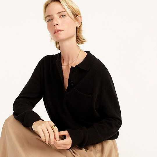 Cashmere collared sweater | J. Crew US