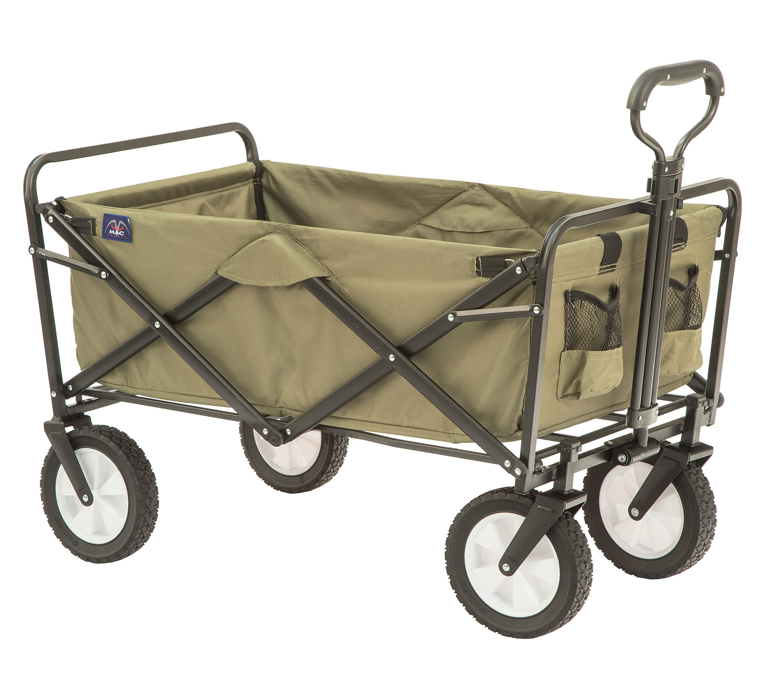 Mac Sports Folding Steel Frame Garden Utility Wagon Cart, Green (for Parts) | Amazon (US)