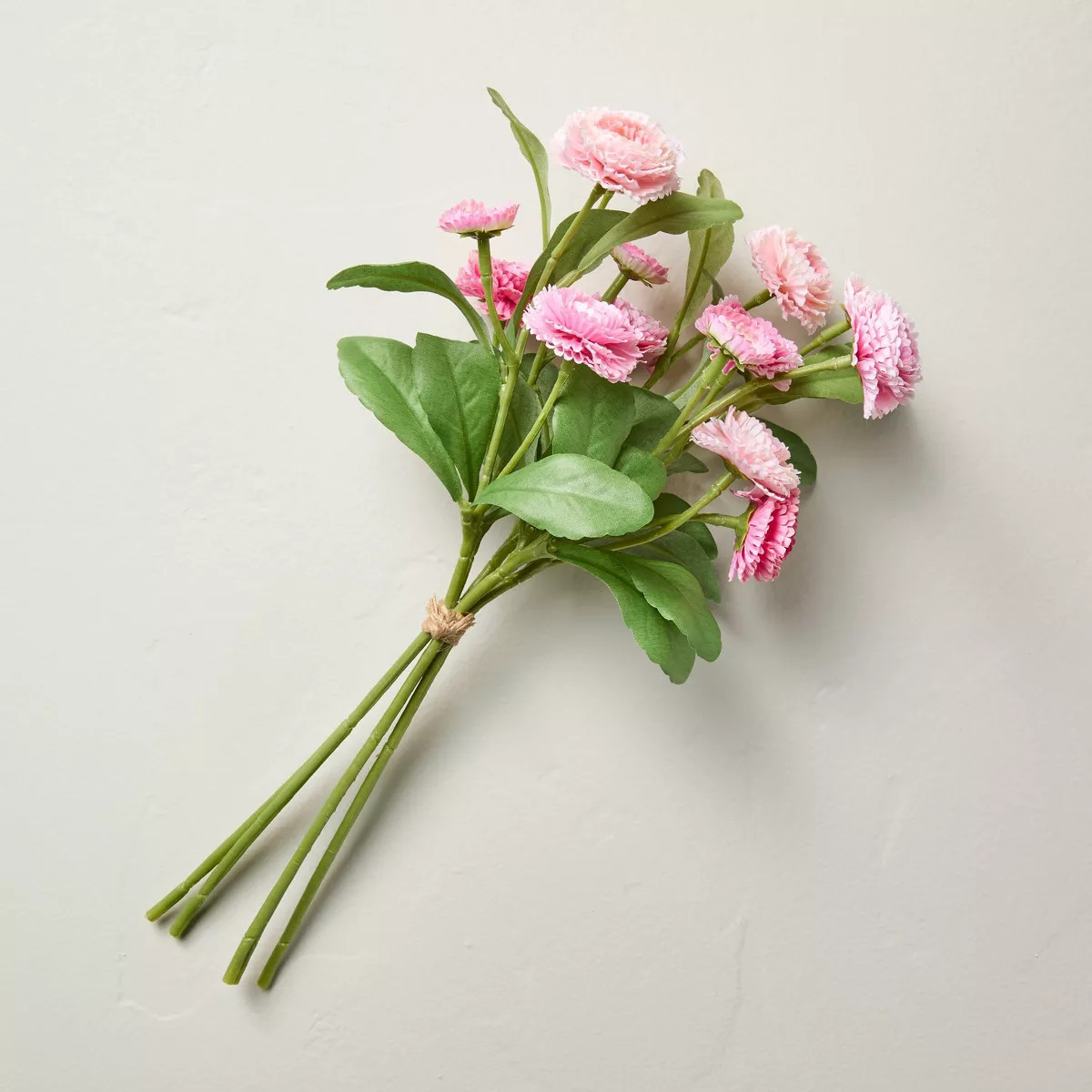 13" Faux Mini Pink Strawflower Stems Bundle - Hearth & Hand™ with Magnolia | Target