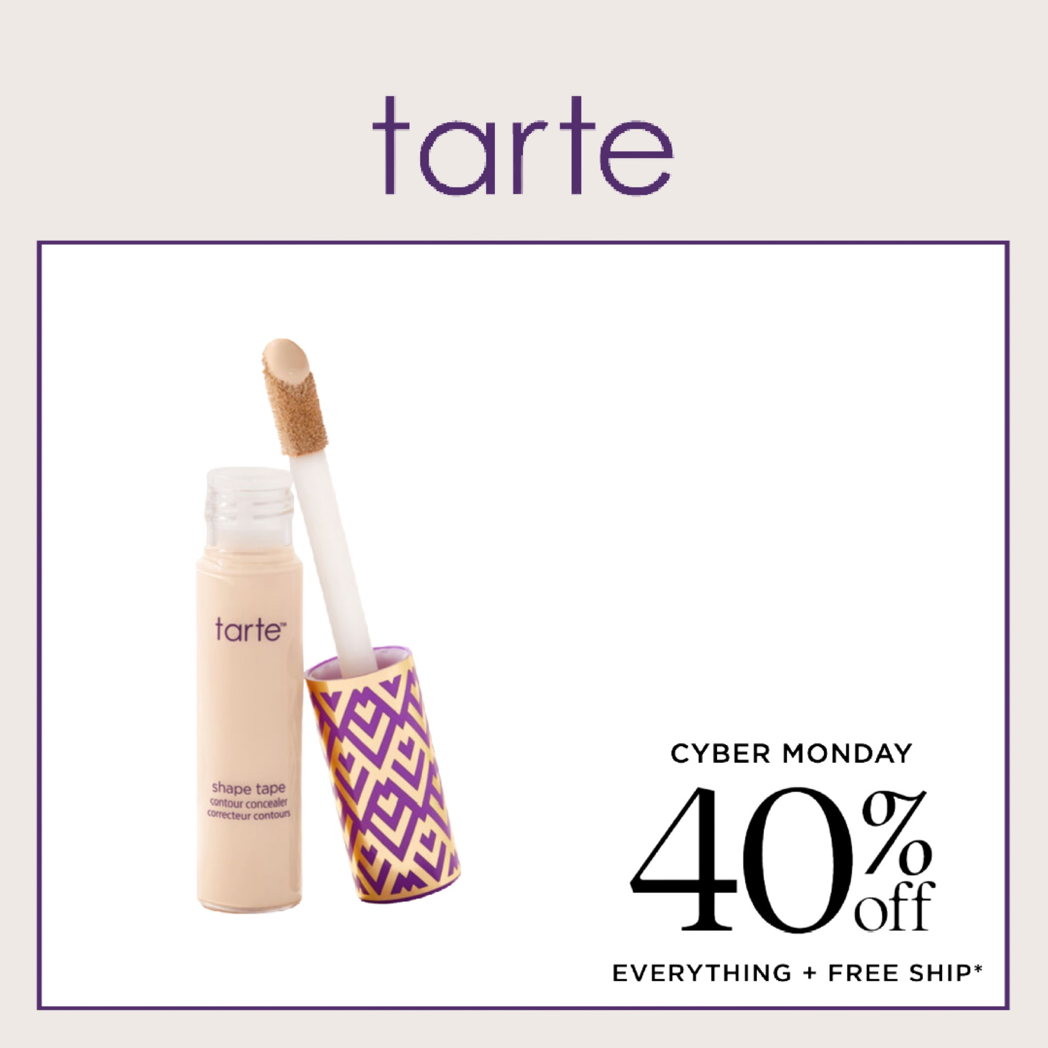 Tarte cyber Monday sale! 



#LTKCyberweek #LTKHoliday #LTKSeasonal