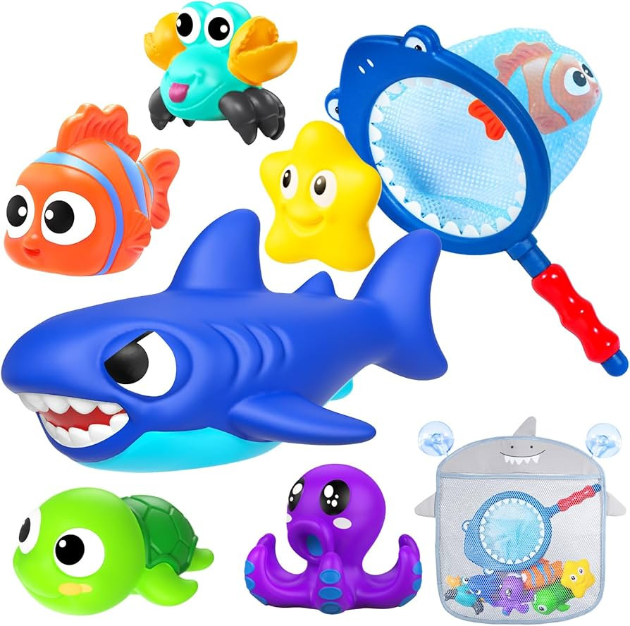 No Hole Mold Free Baby Bath Toys for Kids Ages 1-3,Water Toys for Babies and Toddlers,Ocean Anima... | Amazon (US)